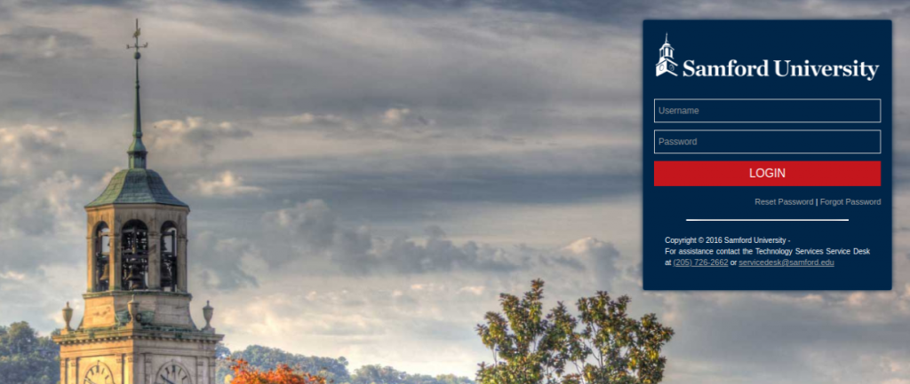 Samford University Login