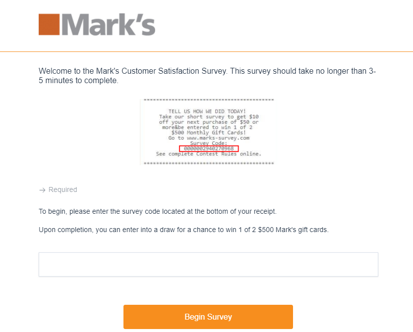 marks survey