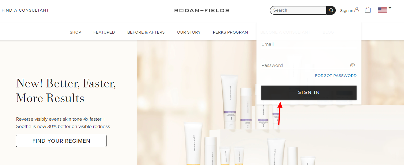 rodanandfields login